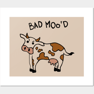 Bad Mood Cow Posters and Art